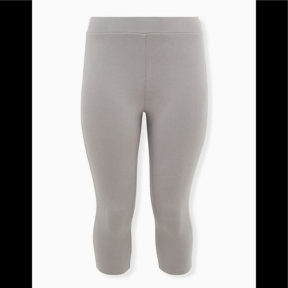 TORRID Crop Premium Legging - Light Grey - Picture 4 of 5